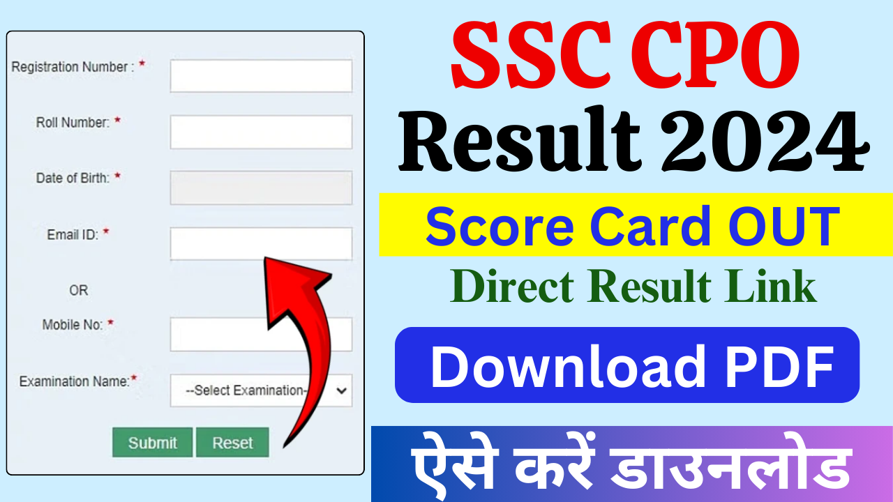 SSC CPO RESULT 2024